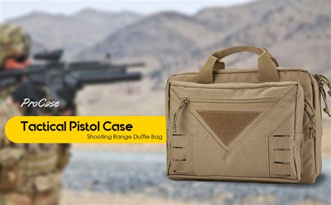 Amazon.com: ProCase Tactical Pistol Case for 2 Handguns, Gun Carrying Bag with Magazine Holders ...
