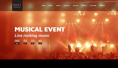 Event Management Website Templates