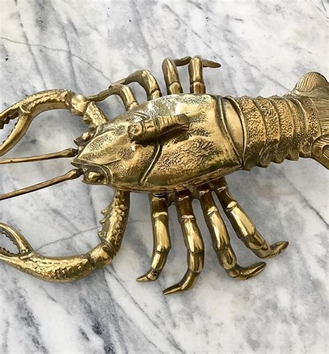 Large Brass Lobster Sculpture Box 🦀 53x38x13cm | Century furniture, Art decoration, Decor