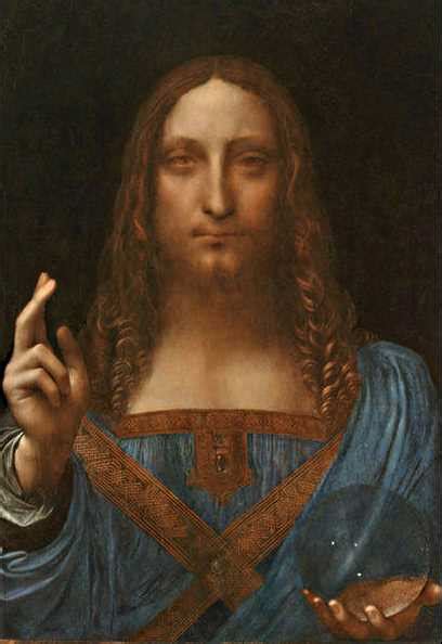 Salvator Mundi (Savior of the World) - Leonardo da Vinci - Oil Painting Reproductions and Prints