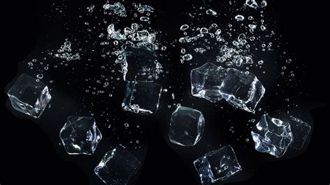 Ice Cubes In Black Background HD Ice Cube Wallpapers | HD Wallpapers ...