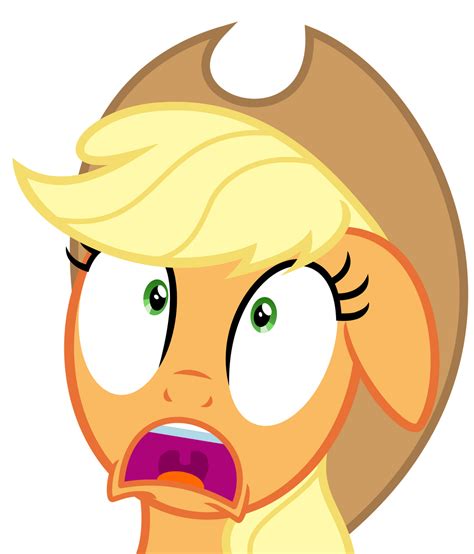 Applejack is scared by Korsoo on DeviantArt