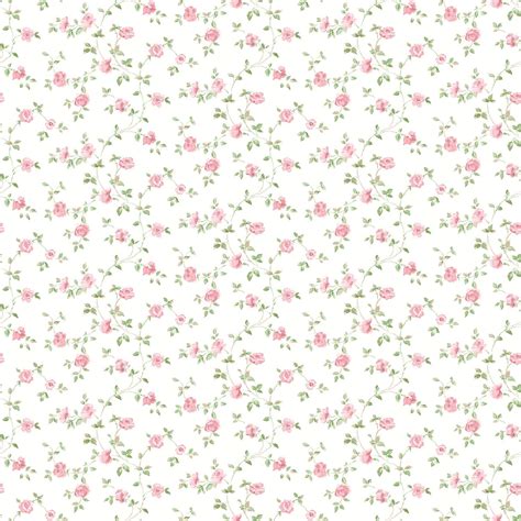 Floral Red/Green Wallpaper from the Miniatures 2 Collection | Pink flowers wallpaper, Vintage ...