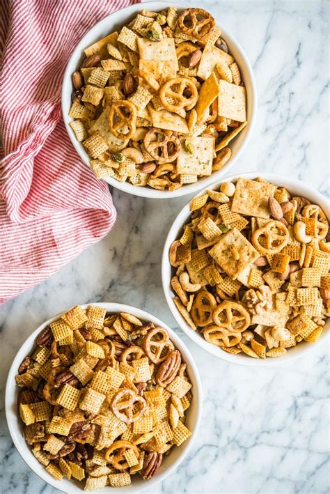 With an original, spicy, and honey nut version, this Chex mix is ...