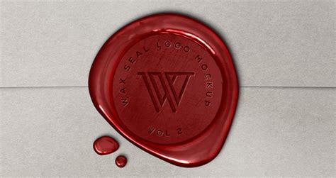 Wax Seal Logo Mock-Up Template Vol2 | Psd Mock Up Templates | Pixeden