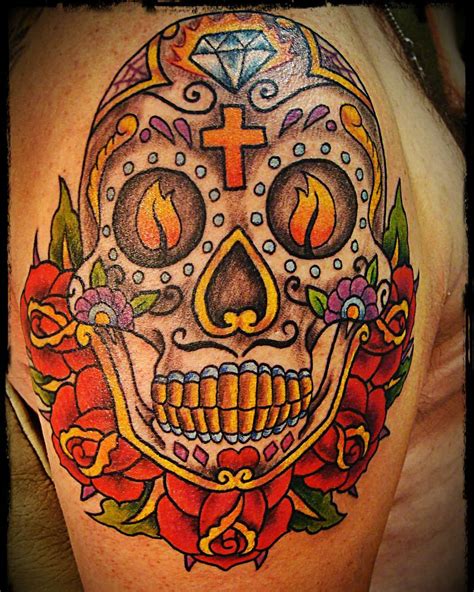 125+ Best Sugar Skull Tattoo - Designs & Meaning (2019)