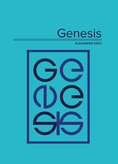 Genesis (a novel) - Book cover, logo and design on Behance