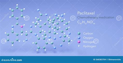 Paclitaxel Molecule, Molecular Structures, Taxol, 3d Model, Structural ...