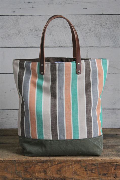 1950's era Striped Cotton Tote Bag – FORESTBOUND