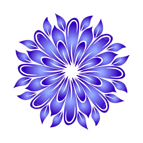 Gambar Bunga Dahlia Biru, Kelopak, Biru, Bunga Dahlia PNG dan Vektor dengan Background ...