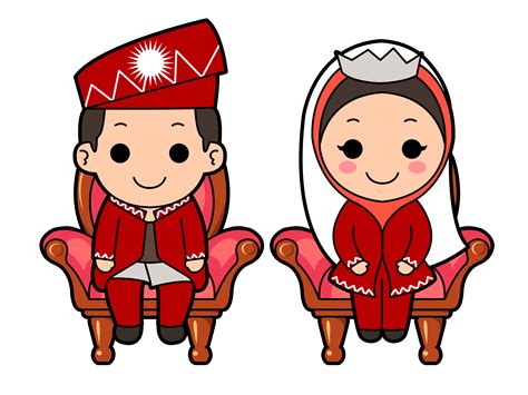 √ Vector Wedding Cartoon Hijab Png - Recipe Delicious