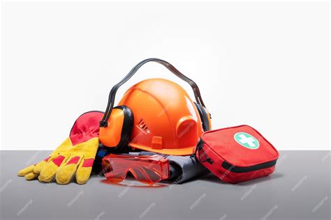 Premium Photo | Safety equipment work safety concept