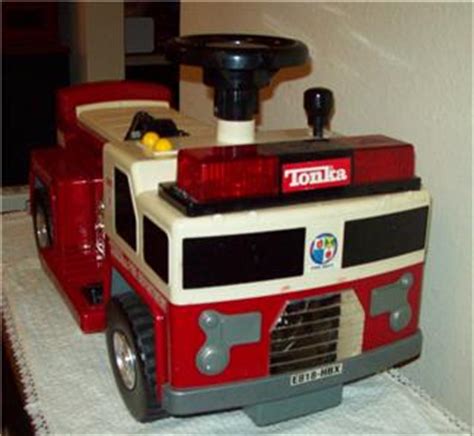 VINTAGE TONKA RIDE ON BATTERY OPERATED FIRE TRUCK WORKS | eBay