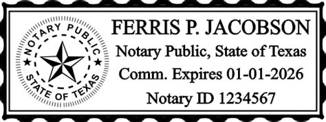 Texas Notary Rectangle | HC Brands