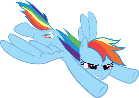 Rainbow Dash Flying by Mio94 on DeviantArt