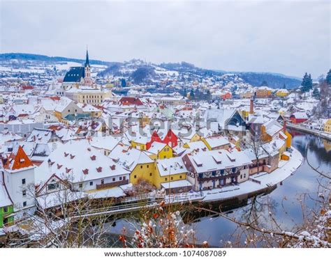 Panoramic View Cesky Krumlov Winter Season Stock Photo (Edit Now ...