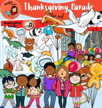 Thanksgiving Parade Clipart by Artifex | TPT