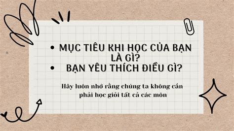 CÁCH HỌC TẬP HIỆU QUẢ