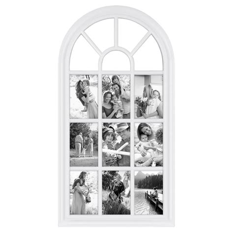 28" x 14" White Arched Window Pane Collage Picture Frame - Walmart.com - Walmart.com