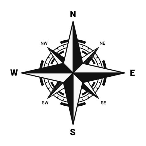 Simple Compass Vector Illustration, Compass, Direction, Navigation PNG ...