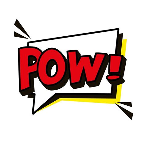 pow comic onomatopoeia 5177052 Vector Art at Vecteezy