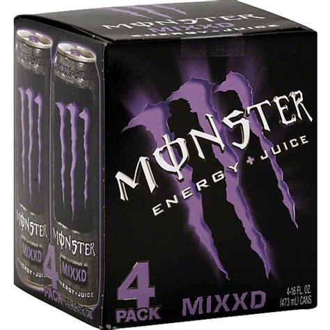 Monster Energy Plus Juice 4 ea | Sports & Energy | Edwards Food Giant