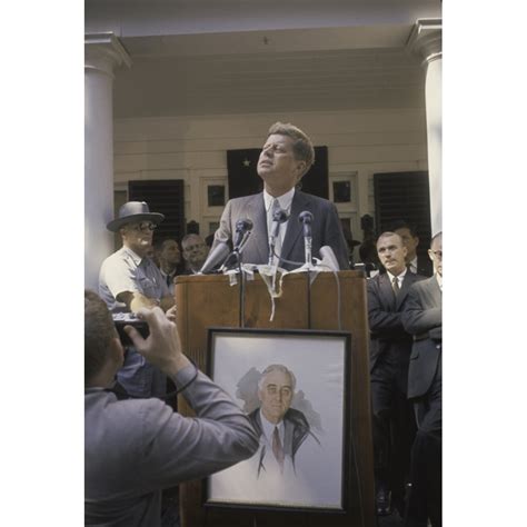 John F Kennedy giving a speech Photo Print (8 x 10) - Walmart.com ...