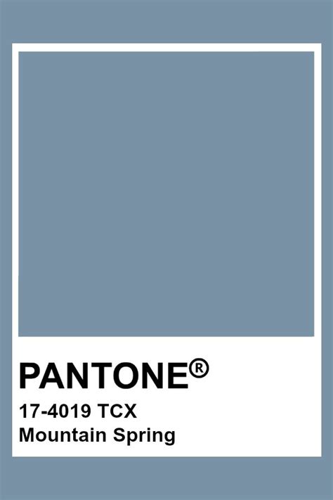 pantone's mountain spring color is shown