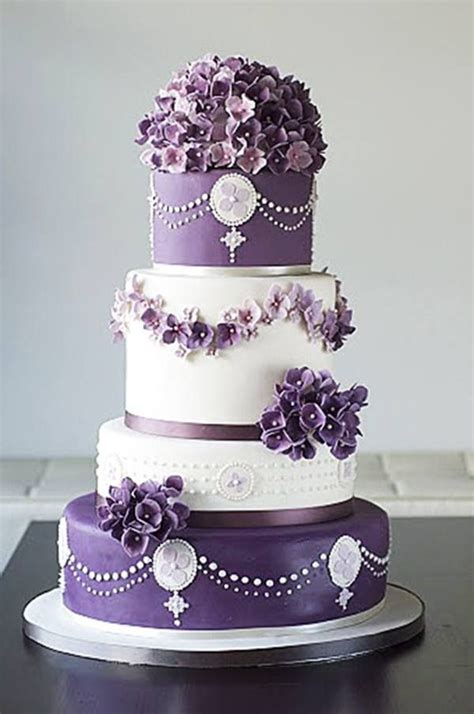 Purple Cakes, Purple Wedding Cakes, Elegant Wedding Cakes, Beautiful Wedding Cakes, Gorgeous ...