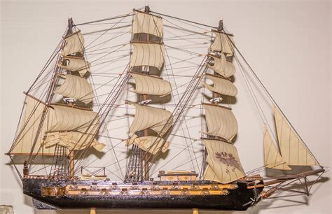 Spanish Frigate Wooden Model - Holabird Western Americana Collections