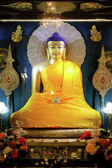 Statue Of Buddha Shakyamuni Mahabodhi by Photo By Jamyang Zangpo