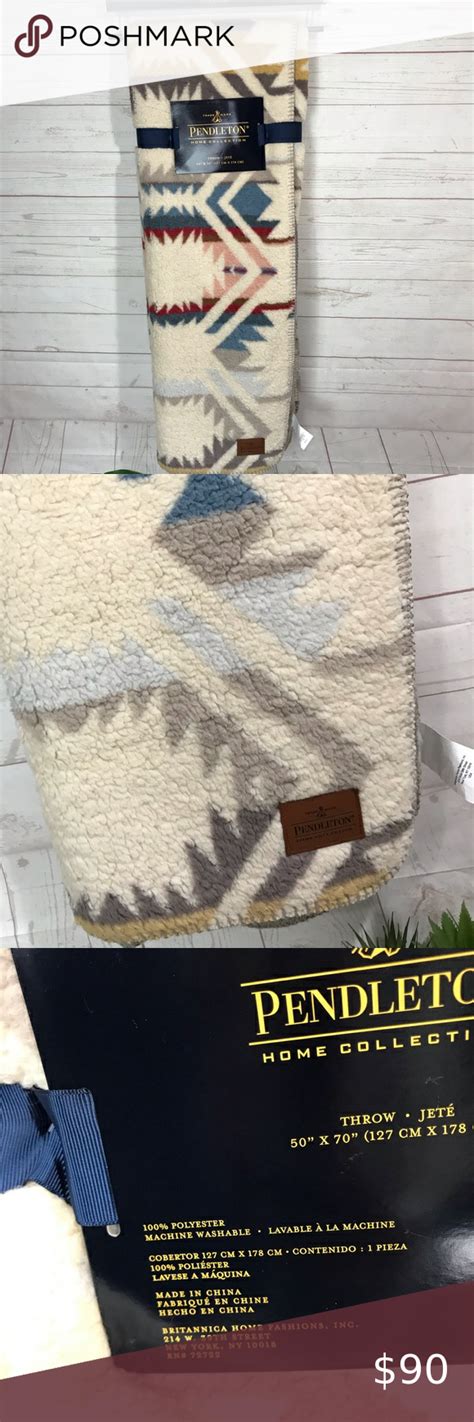 Pendleton Fleece Sherpa Aztec Southwest Throw | Pendleton, Pendleton bedding, Southwestern patterns