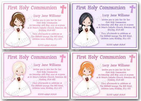 First Holy Communion Invitations - Jemima Print