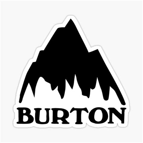 "Burton snowboarding" Sticker for Sale by kira72404 | Redbubble