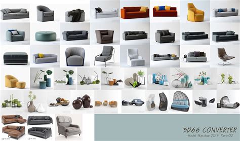 5. Furniture Collection Free Sketchup Models