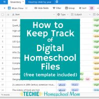 Free Digital Homeschool Inventory List Template