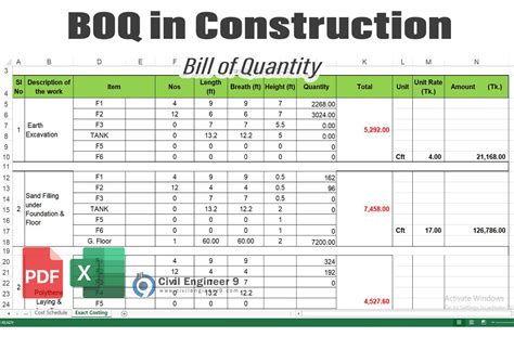 Bill Of Quantities Malaysia Template Bill Of Quantities Format This | SexiezPicz Web Porn