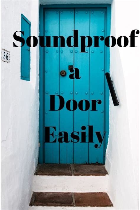 How to soundproof a door | Sound proofing, Doors, Home studio music