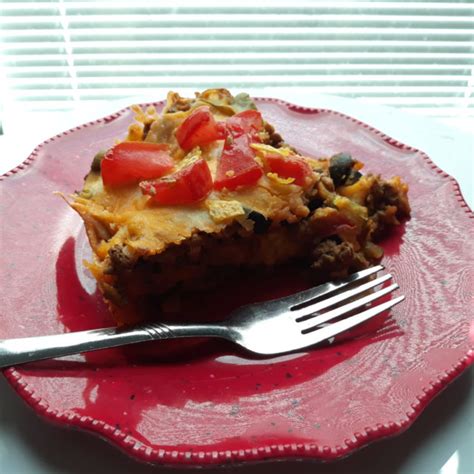 Crunchy Beef Taco Casserole (recipe) - Sunflowers and Thorns