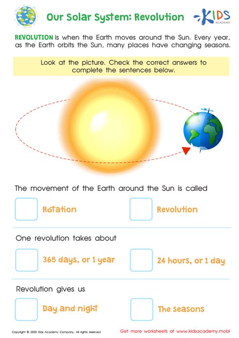 Revolution Vs Rotation Solar System