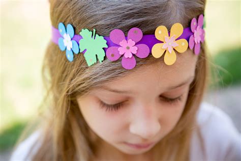 Kids DIY Paper Flower Headband - Celine Lunakim