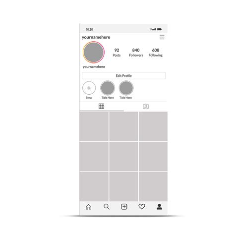 Instagram Profile Grid Template