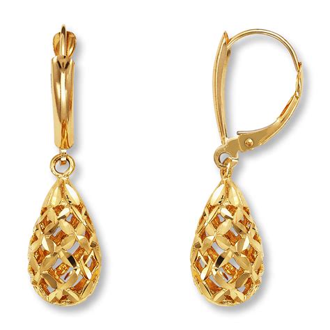 Gold Drop Earrings Are In Fashion - StyleSkier.com