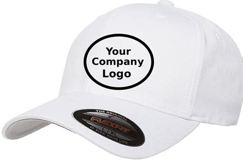 CUSTOM Company Logo Embroidered Hat FLEXFIT Baseball Hat ADD - Etsy