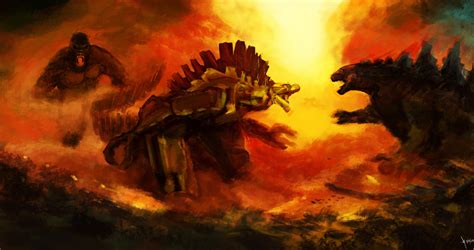 ArtStation - MonsterVerse: Kong vs. Mechagodzilla vs. Godzilla, Danny Gonzalez | Godzilla, King ...