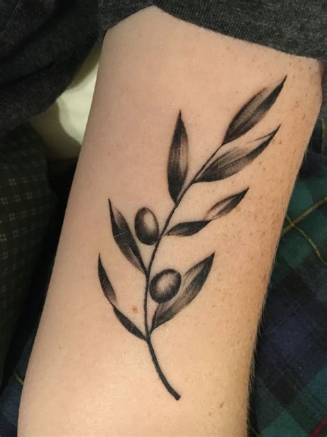 olive branch tattoo - inner bicep | Olive tattoo, Tattoo olive, Tattoos