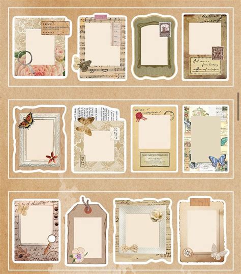 6 sheets of journal stickers. Journaling stickers, scrapbook supplies, paper stickers ...