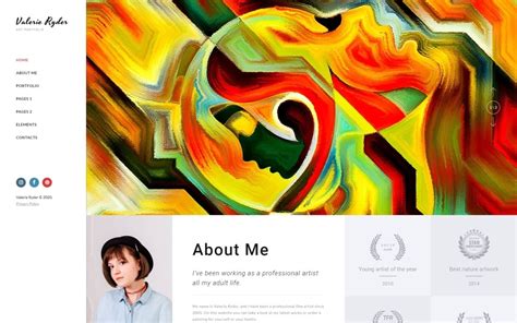 Artist Portfolio Website Template