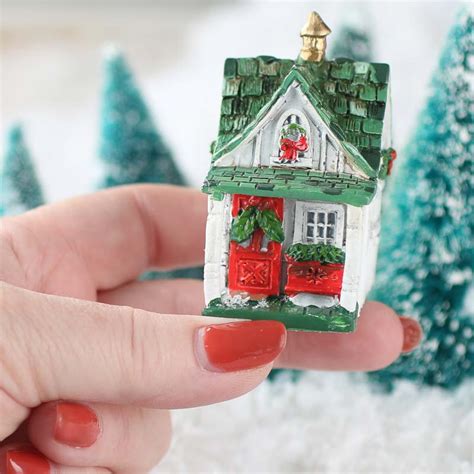 Micro Miniature Christmas House - Christmas Miniatures - Christmas and ...