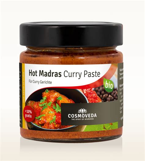 BIO Hot Madras Curry Paste Online Bestellen & Kaufen | Cosmoveda Shop